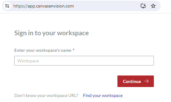 Specifying the workspace