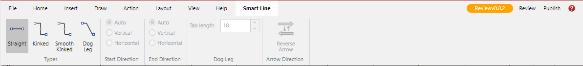 Smart Line Ribbon Tab
