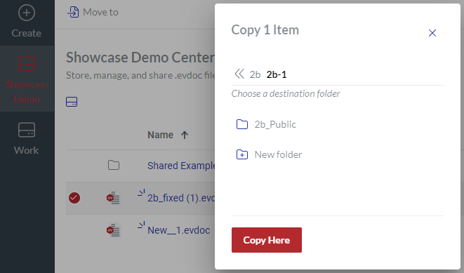 Specifying Work Center In Copy 1 Item Dialog