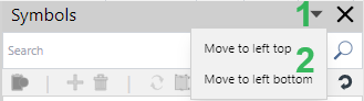 Symbols Pane Title Bar Menu