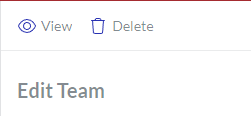 Team Link Page Toolbar in Editing Mode
