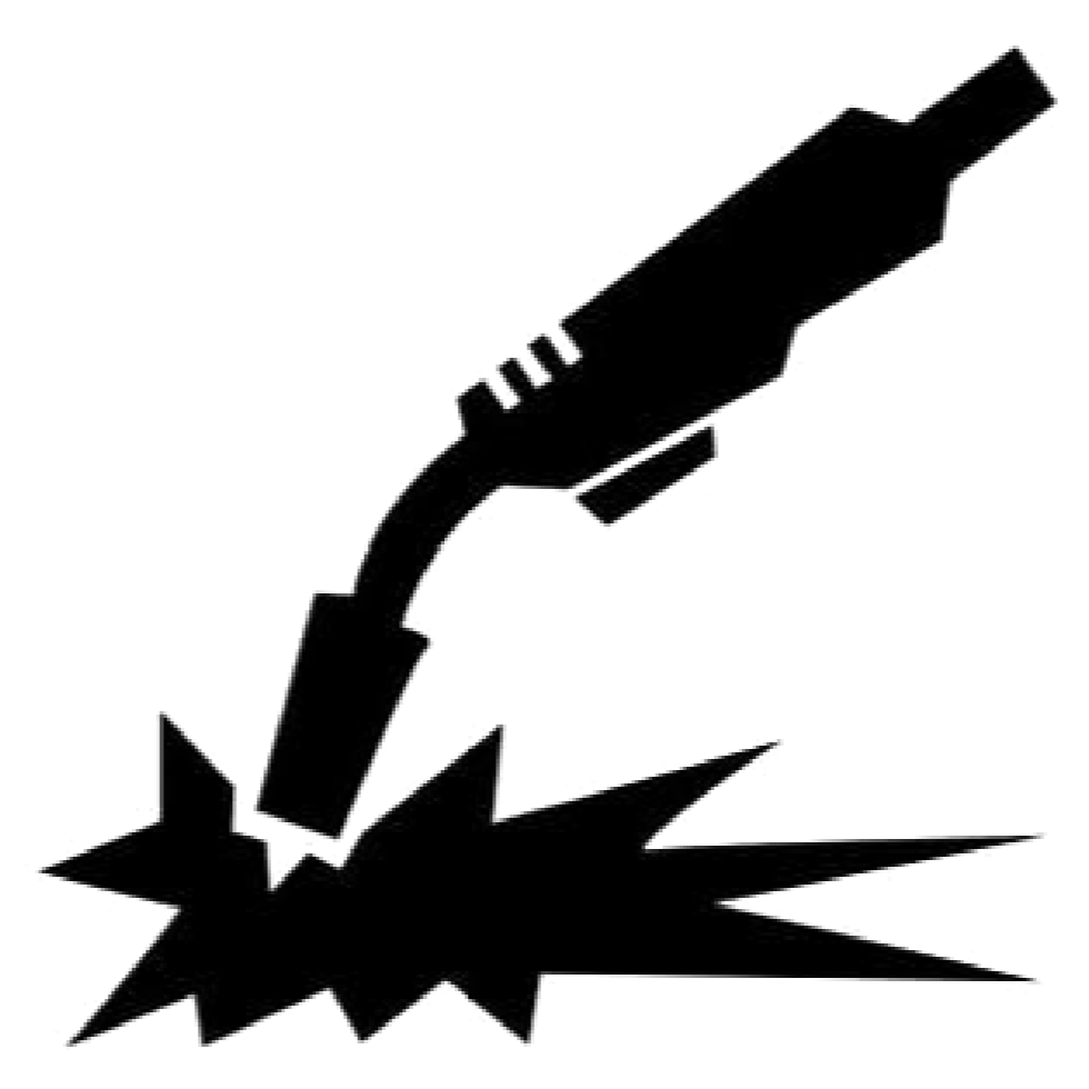 High-contrast silhouette image