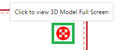 View 3D Model Full Screen button on a 3D model object on a page in the Viewer