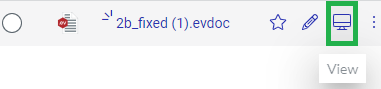 View Action Menu Button