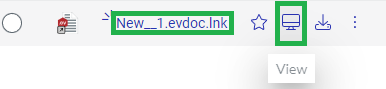 View Shortcut Document Options