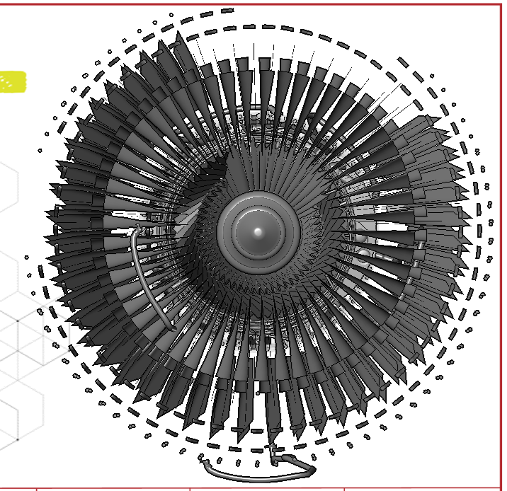 The camera rotated to view Top in the on-page 3D viewer of the Envision Viewer