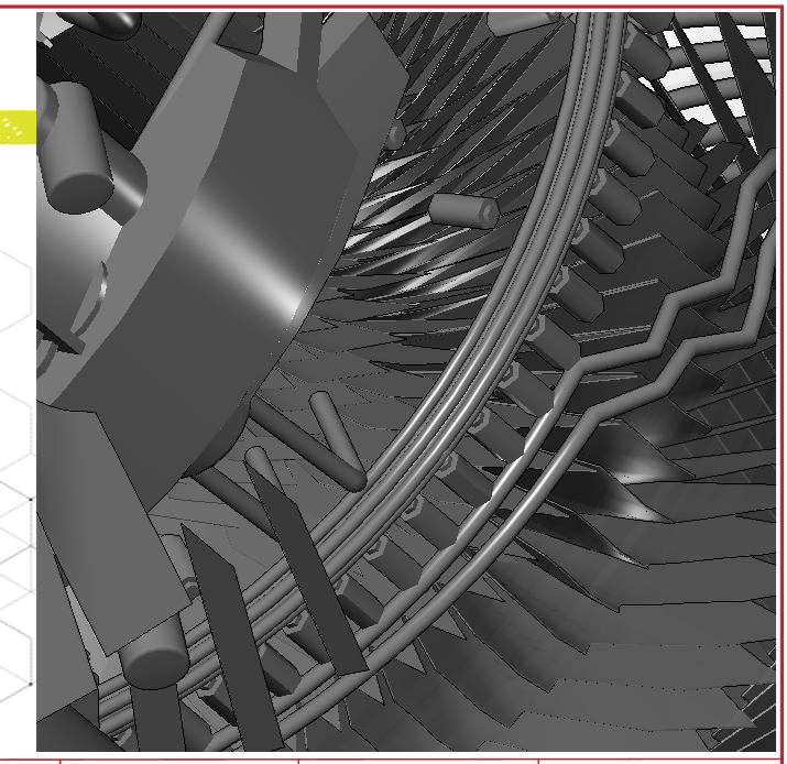 The camera zoomed in on-page 3D viewer of the Envision Viewer