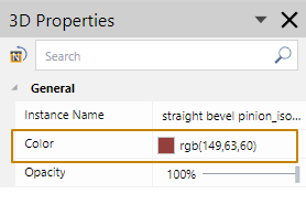3D Properties Checkbox in the Visibility Panel on the View Ribbon Tab in 3D Edit Mode