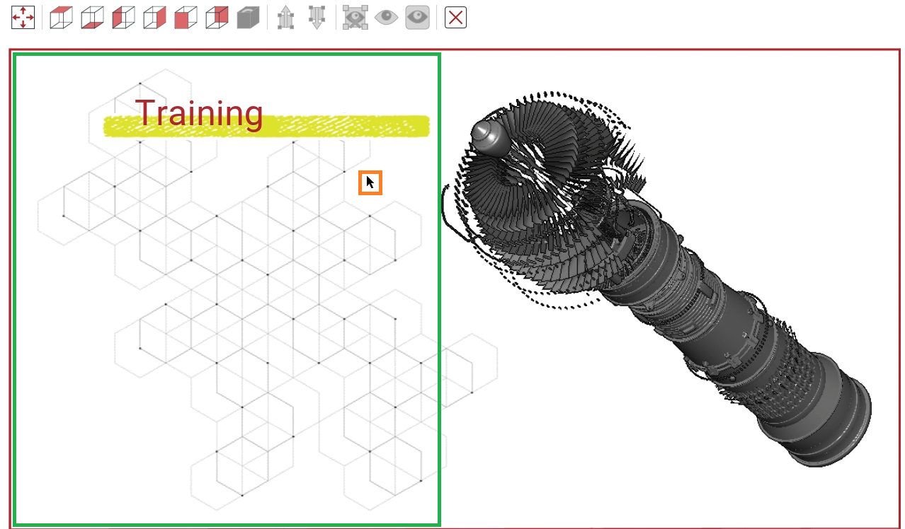 Clicking outside a 3D model object on a page in the Viewer