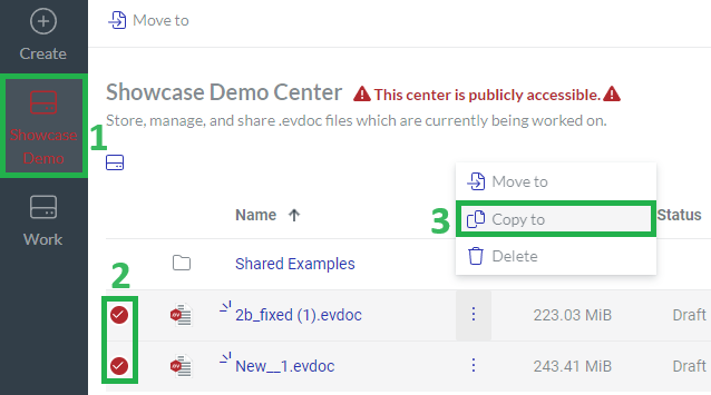 Copying Multiple Docs