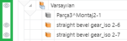 Dark Eye Icon of the Toggle Visibility Part Button in the Assembly Tree Pane in the 3D Edit Mode