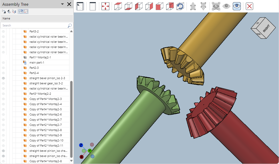 Hidden parts in the full-screen 3D viewer of the Envision Viewer