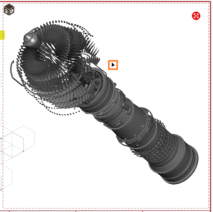 Hovering over a 3D model object in the 3D Viewer