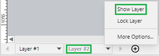 Layer Menu for a Hidden Layer