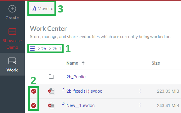 Moving Multiple Docs