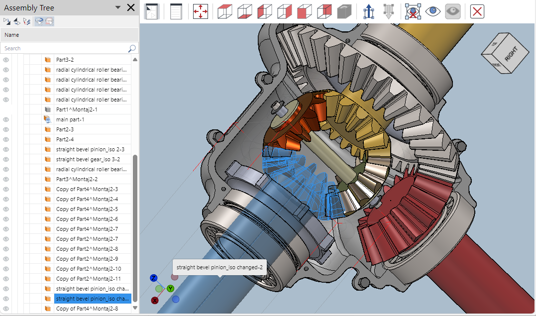 Part selected in the full-screen 3D viewer of the Envision Viewer
