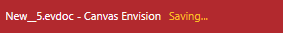 Saving Document Save Status Indicator