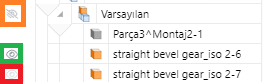 Slashed and Faded Eye Icon of the Toggle Visibility Part Button in the Assembly Tree Pane in the 3D Edit Mode
