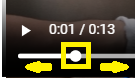 Slider Bar Thumb in the Video Player Embedded in the Viewer