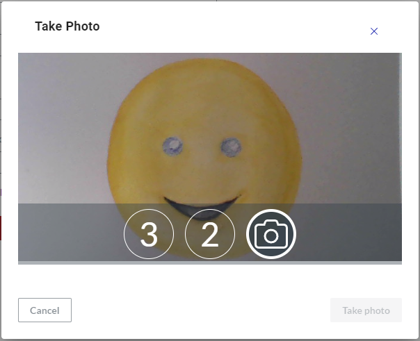 Take Photo Dialog Countdown