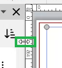 Two-head Arrow Cursor on Pane