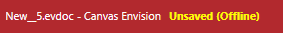 Unsaved Offline Document Save Status Indicator