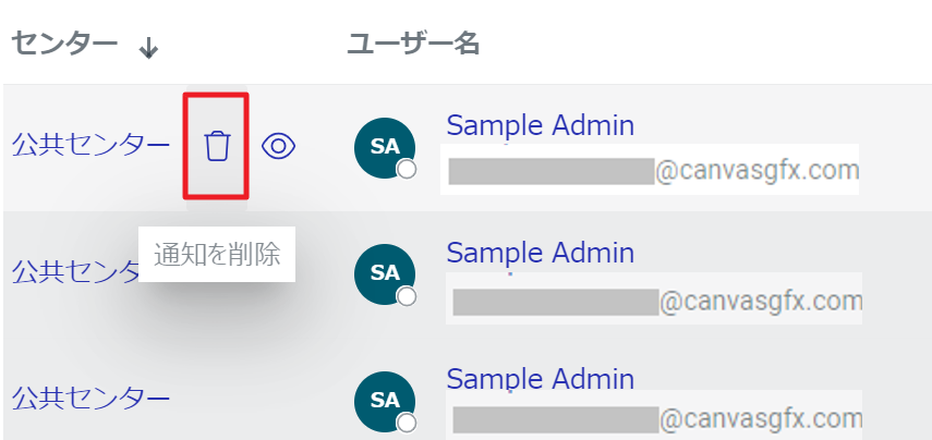 Delete Notification Notification Action Menu Button