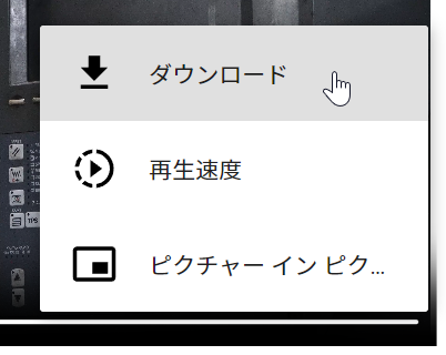 More Options Embedded Video Player Menu in the Viewer