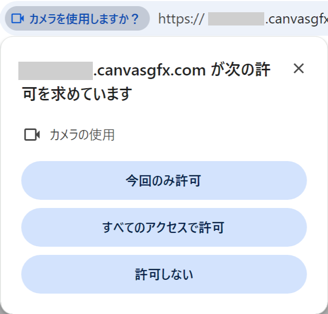 Allow Use Your Cameras Browser Prompt